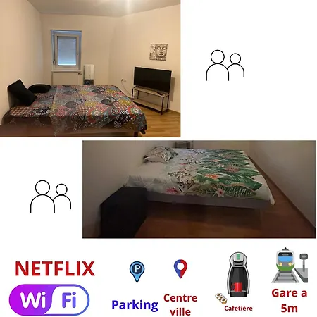 Apartment La Des Reves - Centre Mulhouse